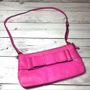 Kate Spade pink bow shoulder purse handbag